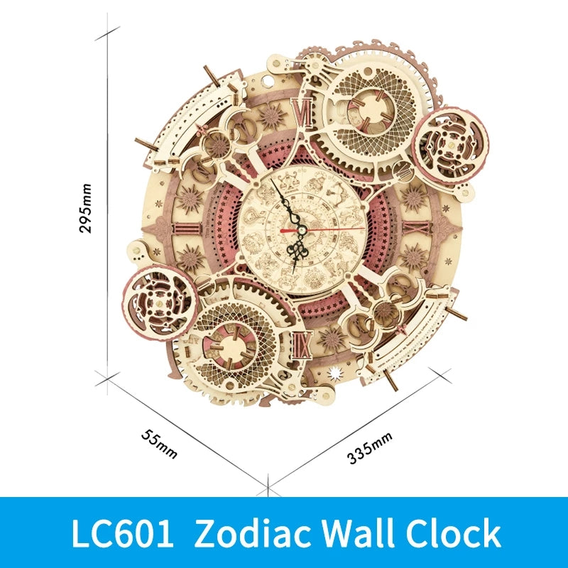 ROKR Zodiac Wanduhr Holzpuzzle