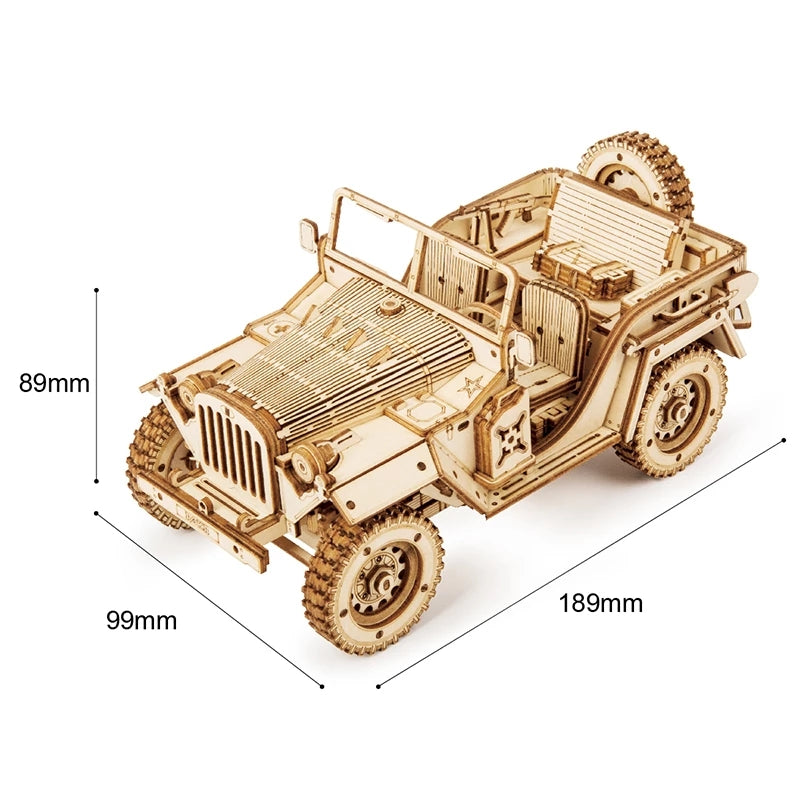 ROKR Army Jeep Modellbausatz