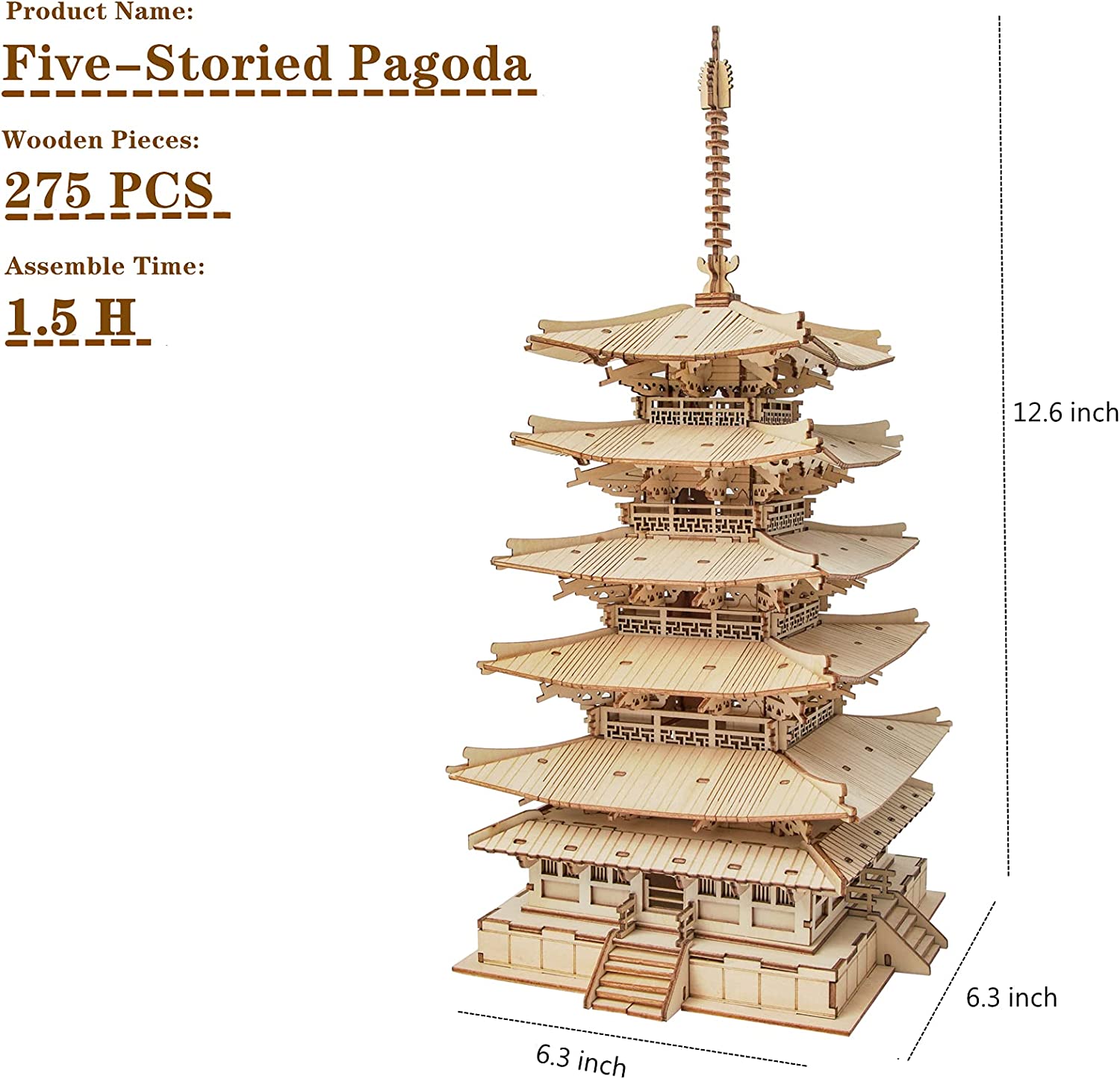 Rolife Fünfstöckige Pagode